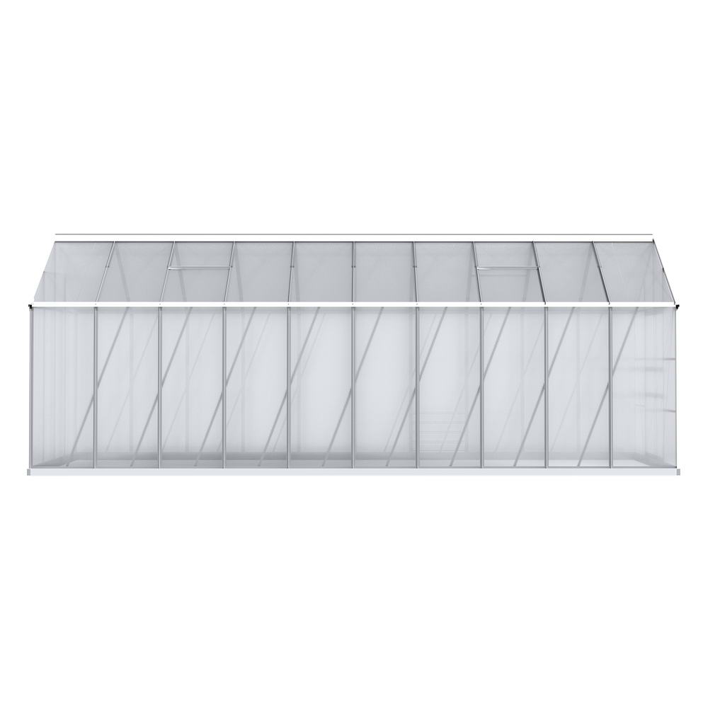 Green Fingers Greenhouse Aluminium Green House Polycarbonate Storage Garden - Picture 131 of 131