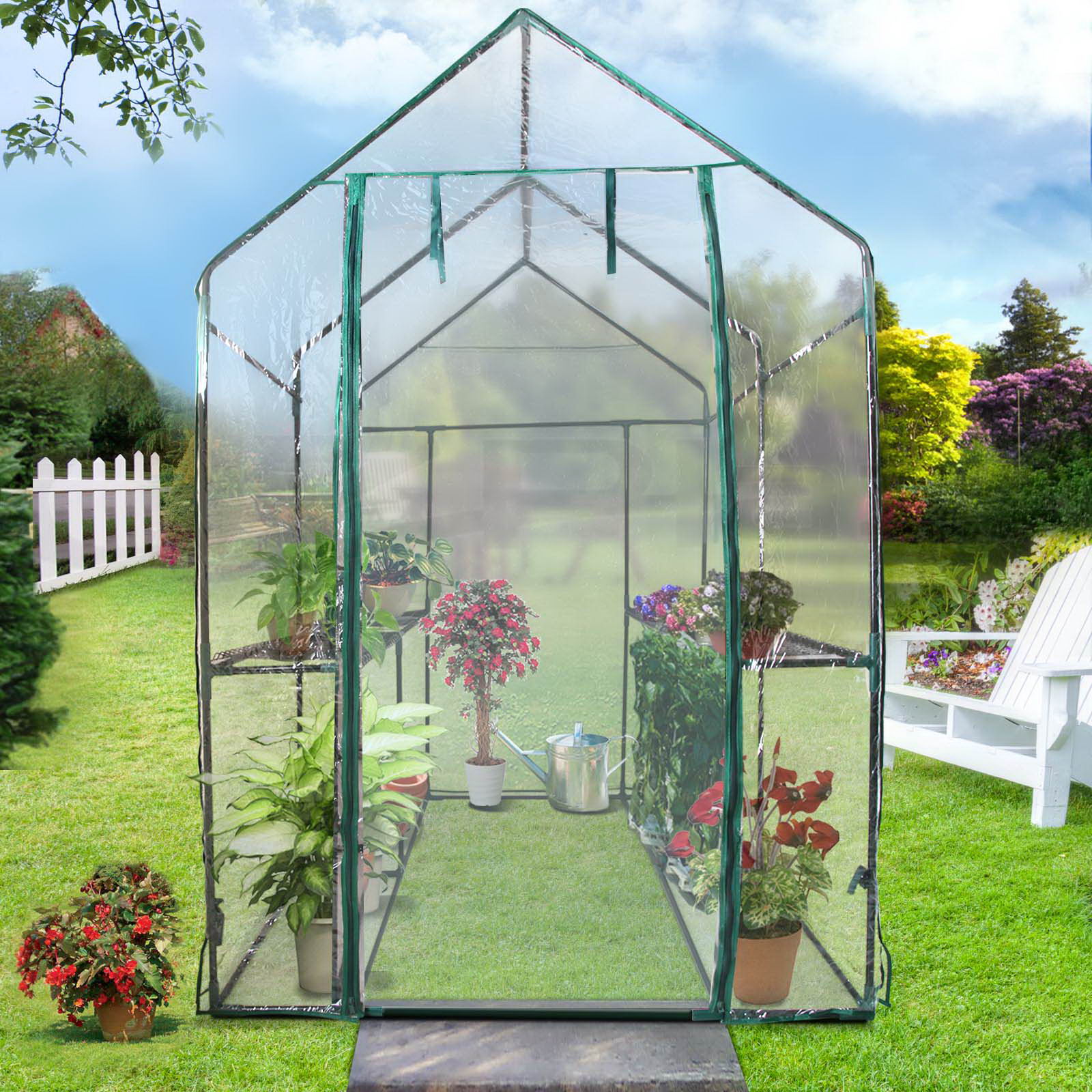 Greenfingers Greenhouse Tunnel Garden Shed Green House