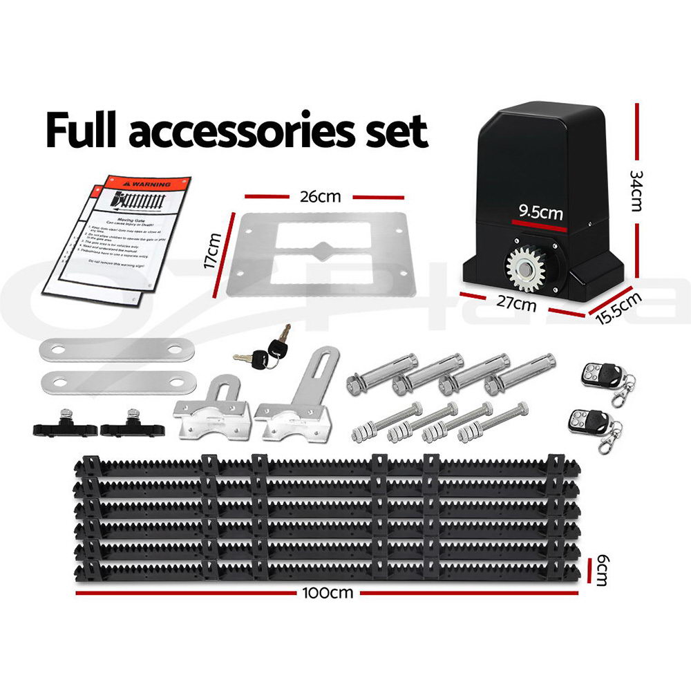 LockMaster Sliding Gate Opener 1000KG Electric Motor Automatic Keypad