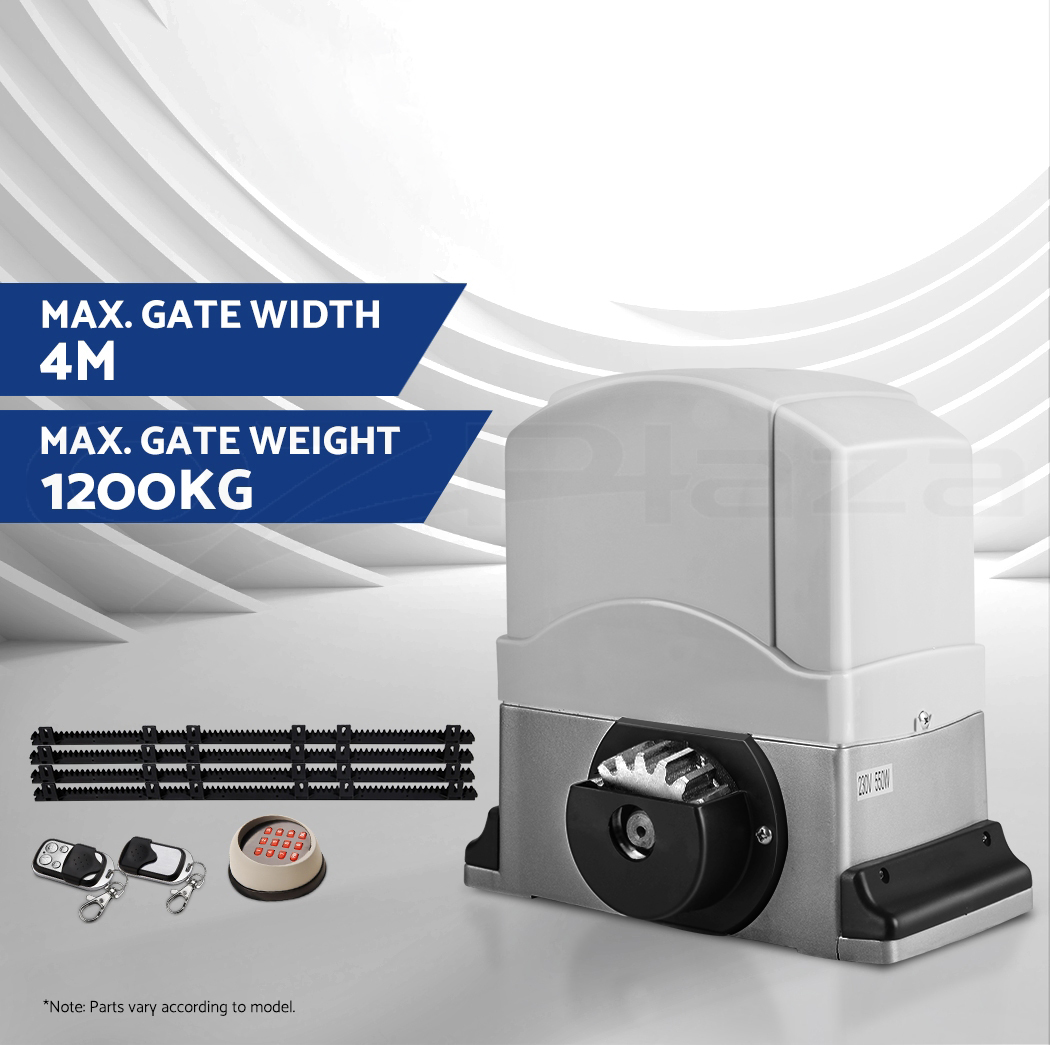 LockMaster Electric Sliding Gate Opener 1200KG Automatic Keypad Remote