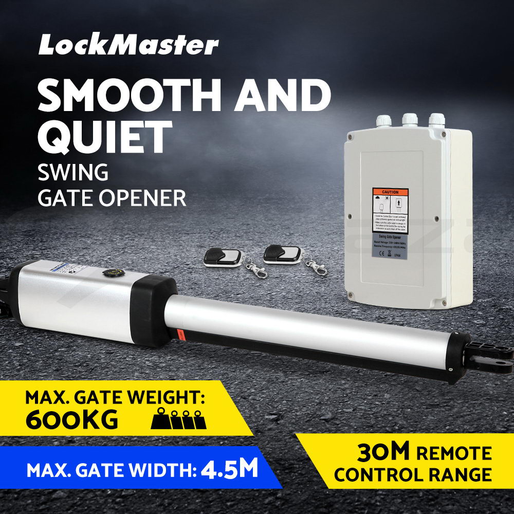 thumbnail 12  - LockMaster Swing Gate Opener Motor Automatic Electric Solar Remote Double Single