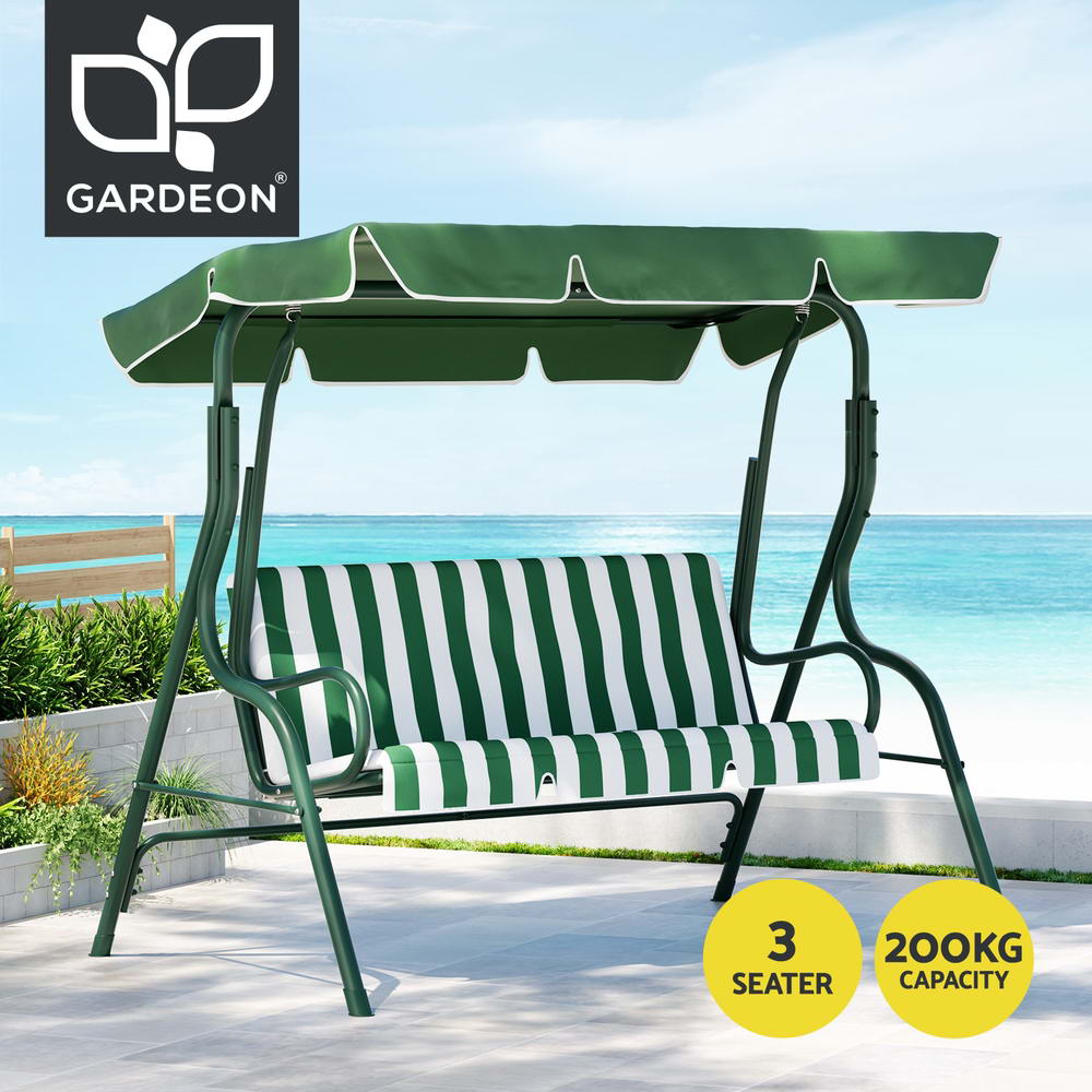 Gardeon Outdoor Swing Chair Garden Bench Furniture Canopy 3 Seater - Picture 16 of 23