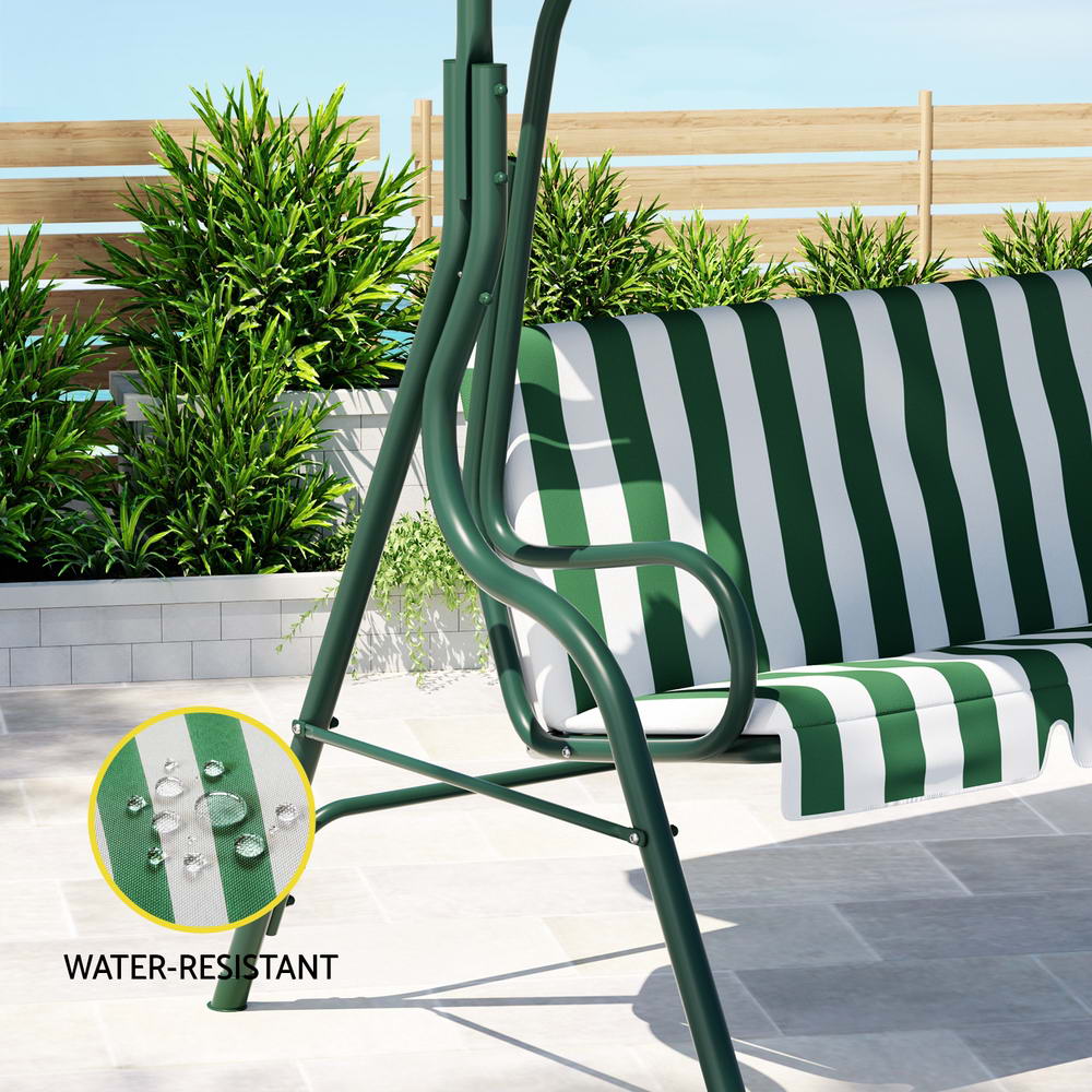 Gardeon Outdoor Swing Chair Garden Bench Furniture Canopy 3 Seater - Picture 20 of 23