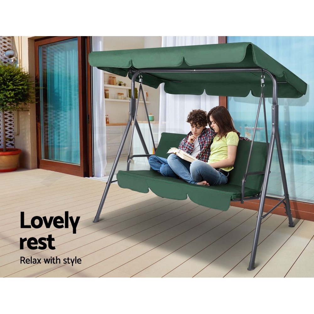 Gardeon Swing Chair Hammock Outdoor Furniture Patio Garden Canopy Bench Seat - Picture 41 of 74