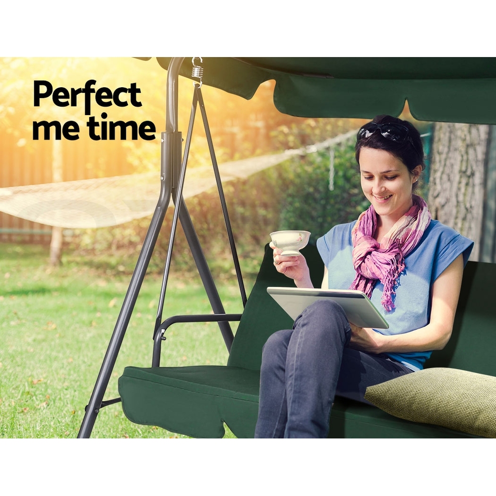 Gardeon Swing Chair Hammock Outdoor Furniture Patio Garden Canopy Bench Seat - Picture 45 of 74