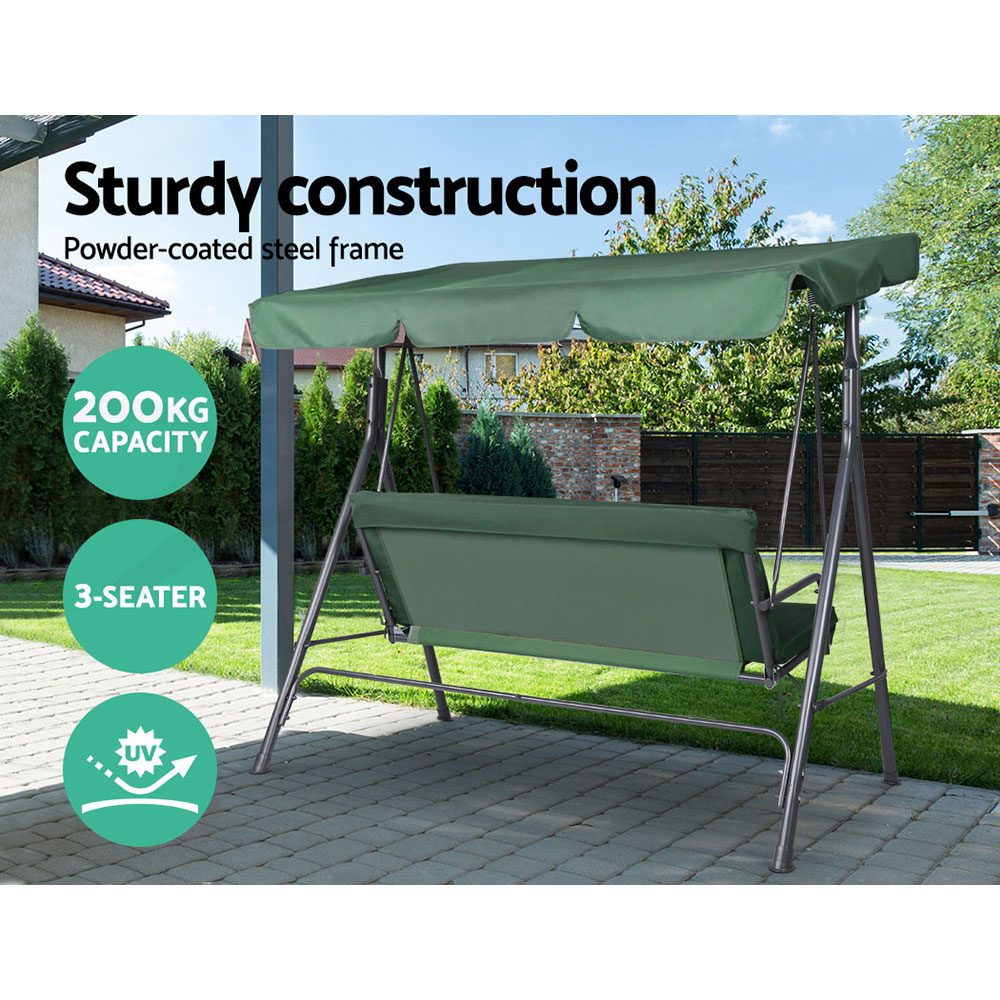 Gardeon Swing Chair Hammock Outdoor Furniture Patio Garden Canopy Bench Seat - Picture 46 of 74