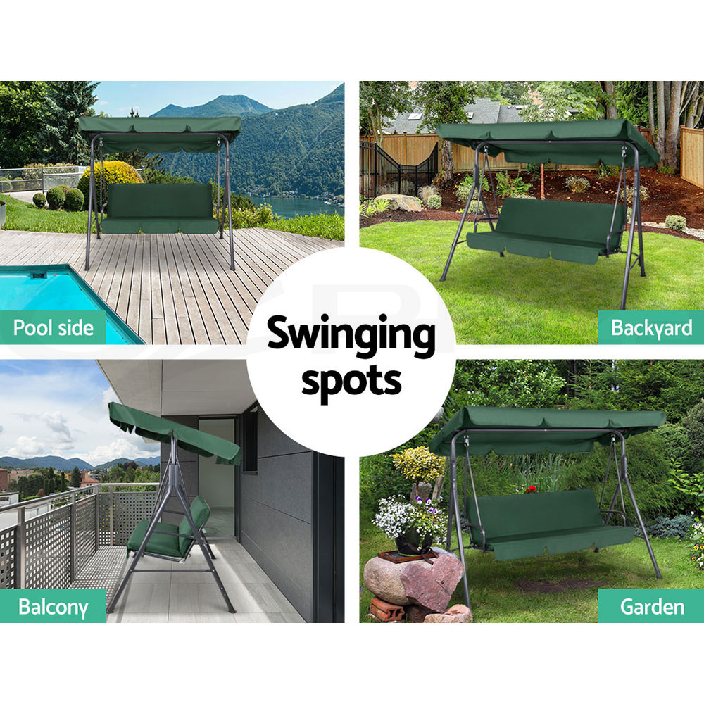 Gardeon Swing Chair Hammock Outdoor Furniture Patio Garden Canopy Bench Seat - Picture 47 of 74