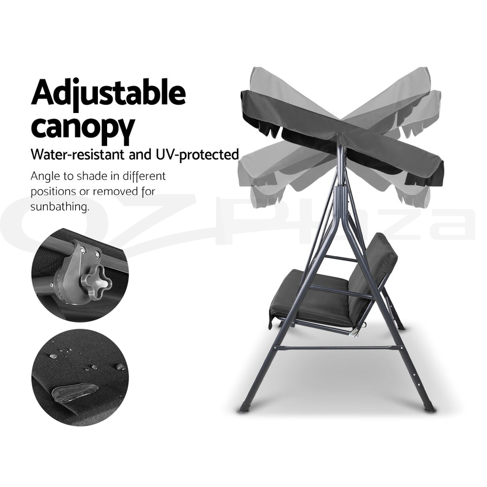Gardeon Swing Chair Hammock Outdoor Furniture Patio Garden Canopy Bench Seat - Picture 22 of 74