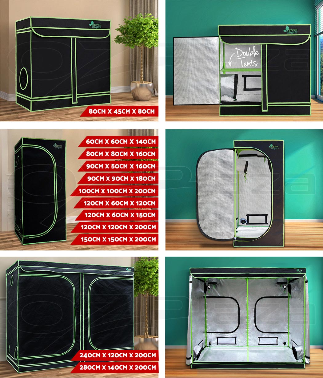 Gardeners Corner Hydroponic Budget Complete Grow Tent Kit 100cm X 100cm X 0cm Indoor Tent 4