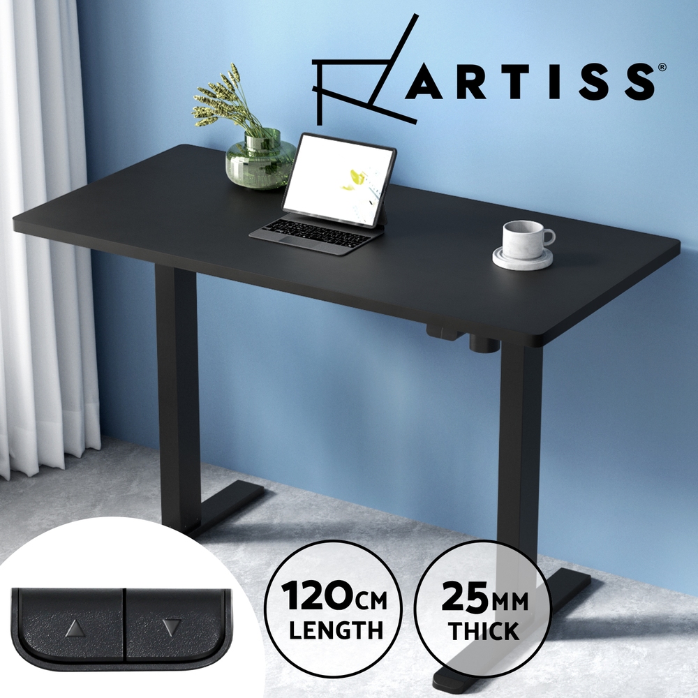 Artiss Electric Sit Stand Desks Standing Desk Height Adjustable Table Riser - Picture 21 of 57
