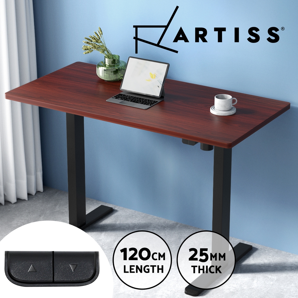 Artiss Electric Sit Stand Desks Standing Desk Height Adjustable Table Riser - Picture 23 of 57