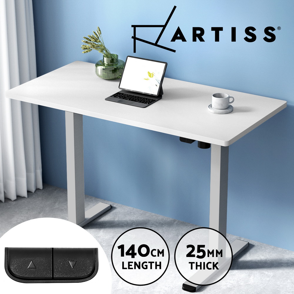 Artiss Electric Sit Stand Desks Standing Desk Height Adjustable Table Riser - Picture 47 of 57