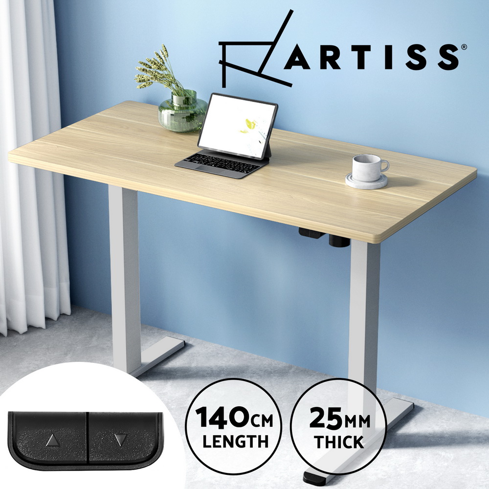 Artiss Electric Sit Stand Desks Standing Desk Height Adjustable Table Riser - Picture 46 of 57