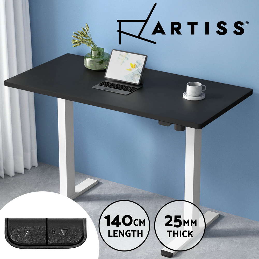 Artiss Electric Sit Stand Desks Standing Desk Height Adjustable Table Riser - Picture 53 of 57