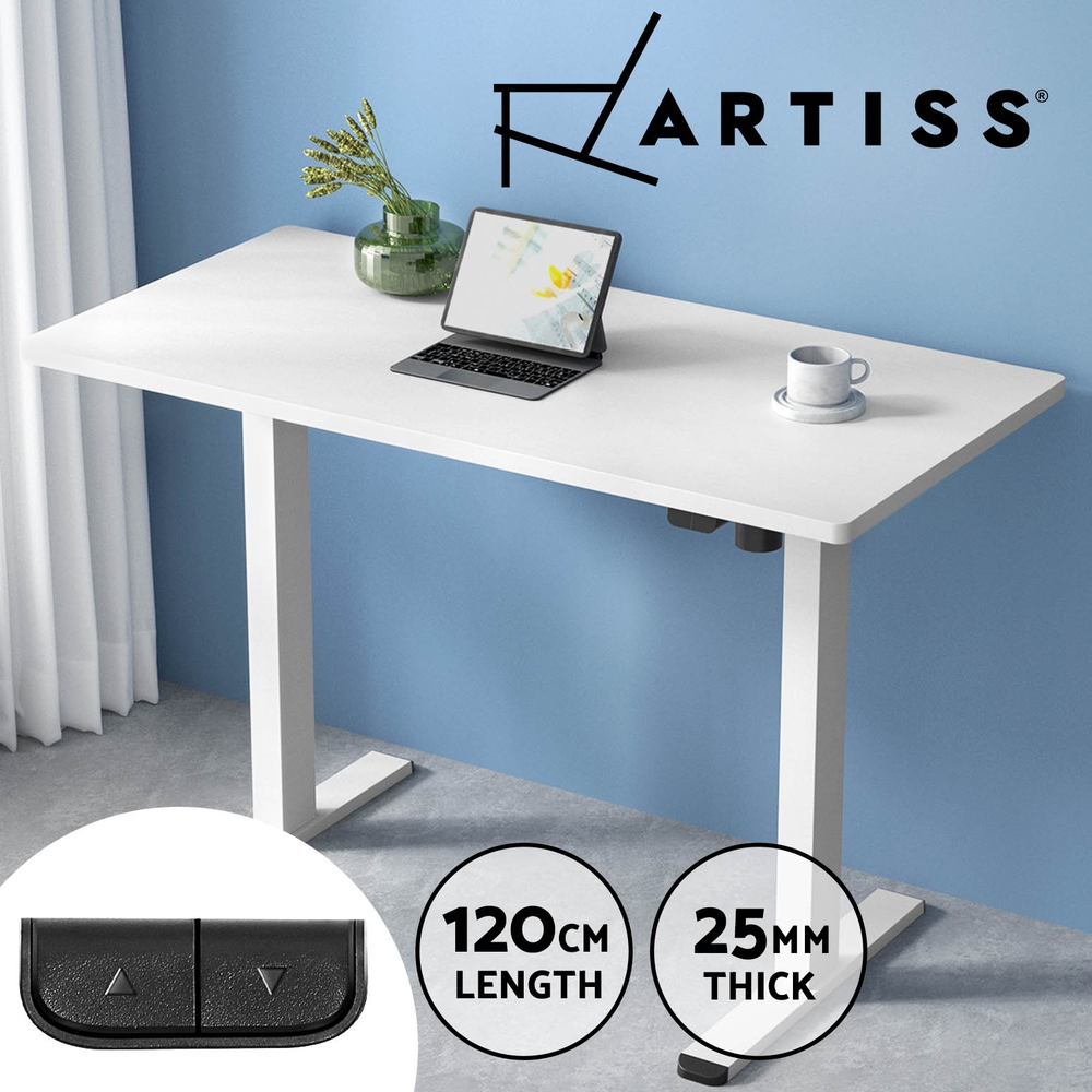 Artiss Electric Sit Stand Desks Standing Desk Height Adjustable Table Riser - Picture 52 of 57