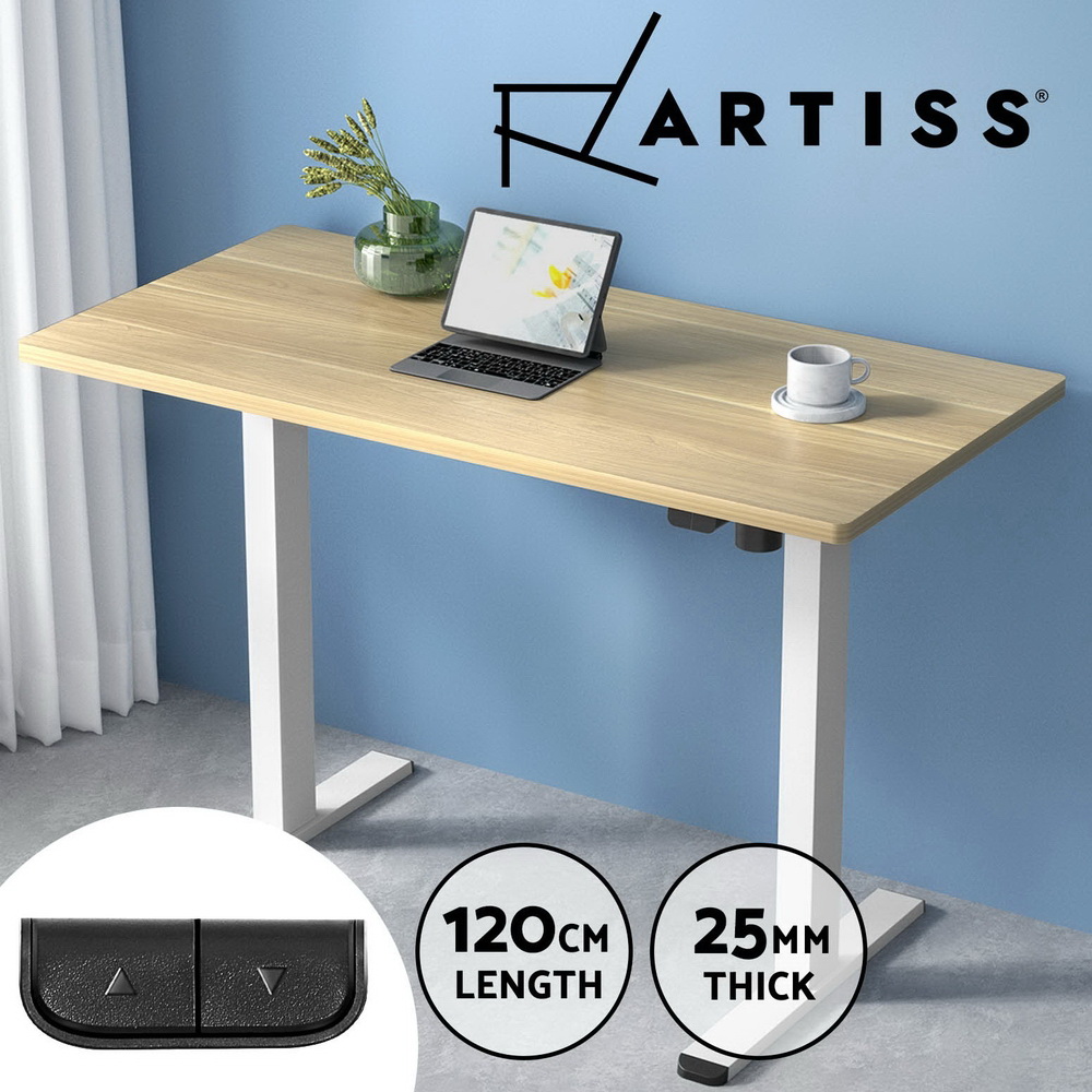 Artiss Electric Sit Stand Desks Standing Desk Height Adjustable Table Riser - Picture 51 of 57