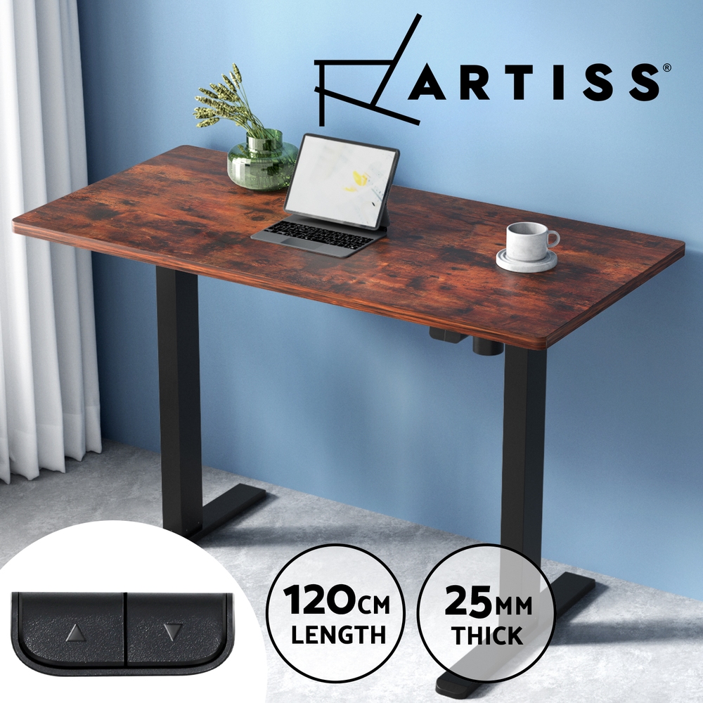 Artiss Electric Sit Stand Desks Standing Desk Height Adjustable Table Riser - Picture 22 of 57