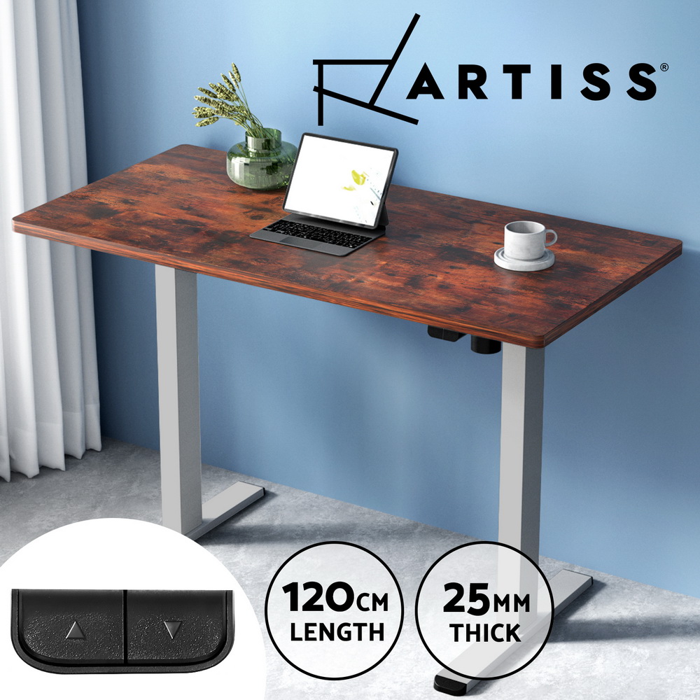 Artiss Electric Sit Stand Desks Standing Desk Height Adjustable Table Riser - Picture 39 of 57