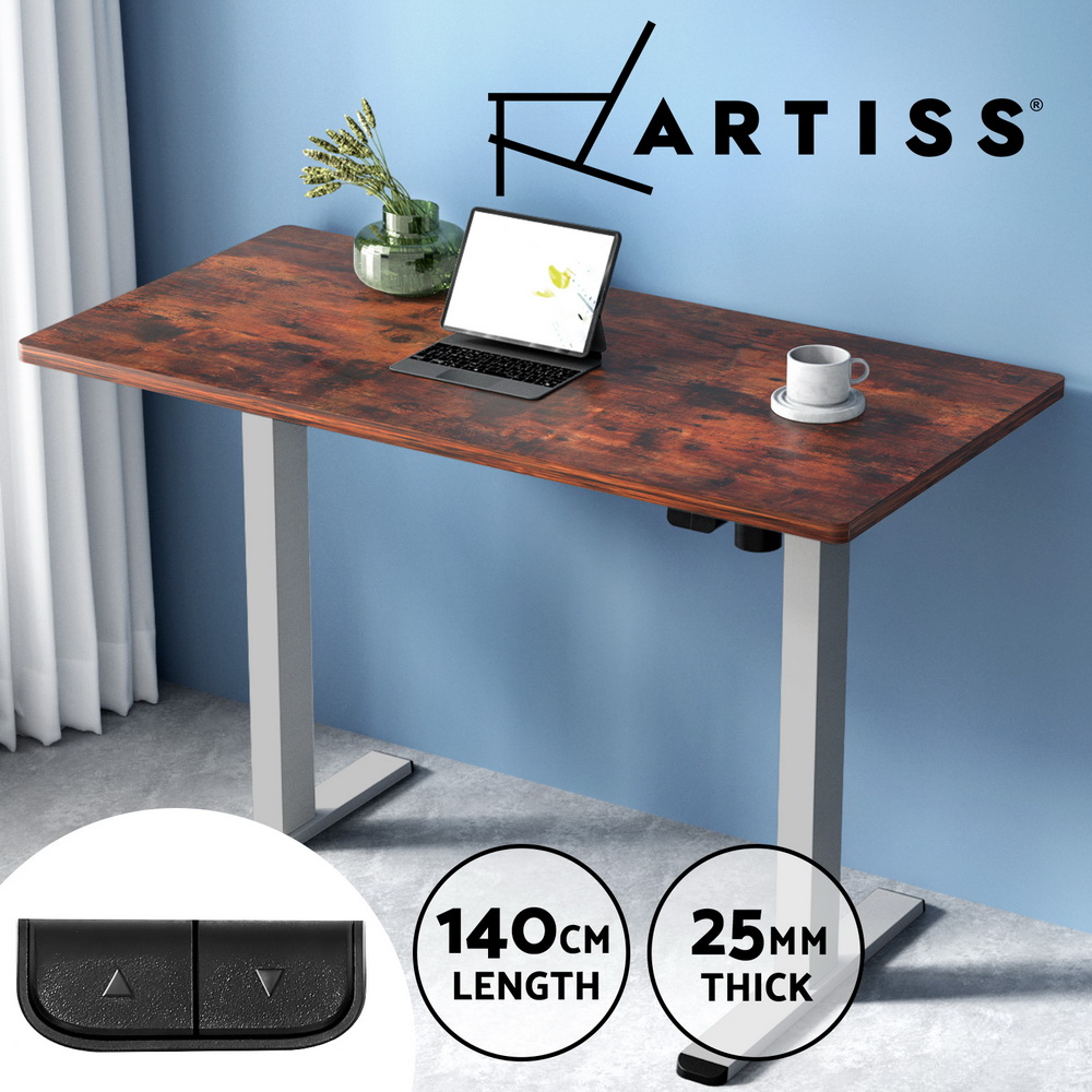 Artiss Electric Sit Stand Desks Standing Desk Height Adjustable Table Riser - Picture 44 of 57