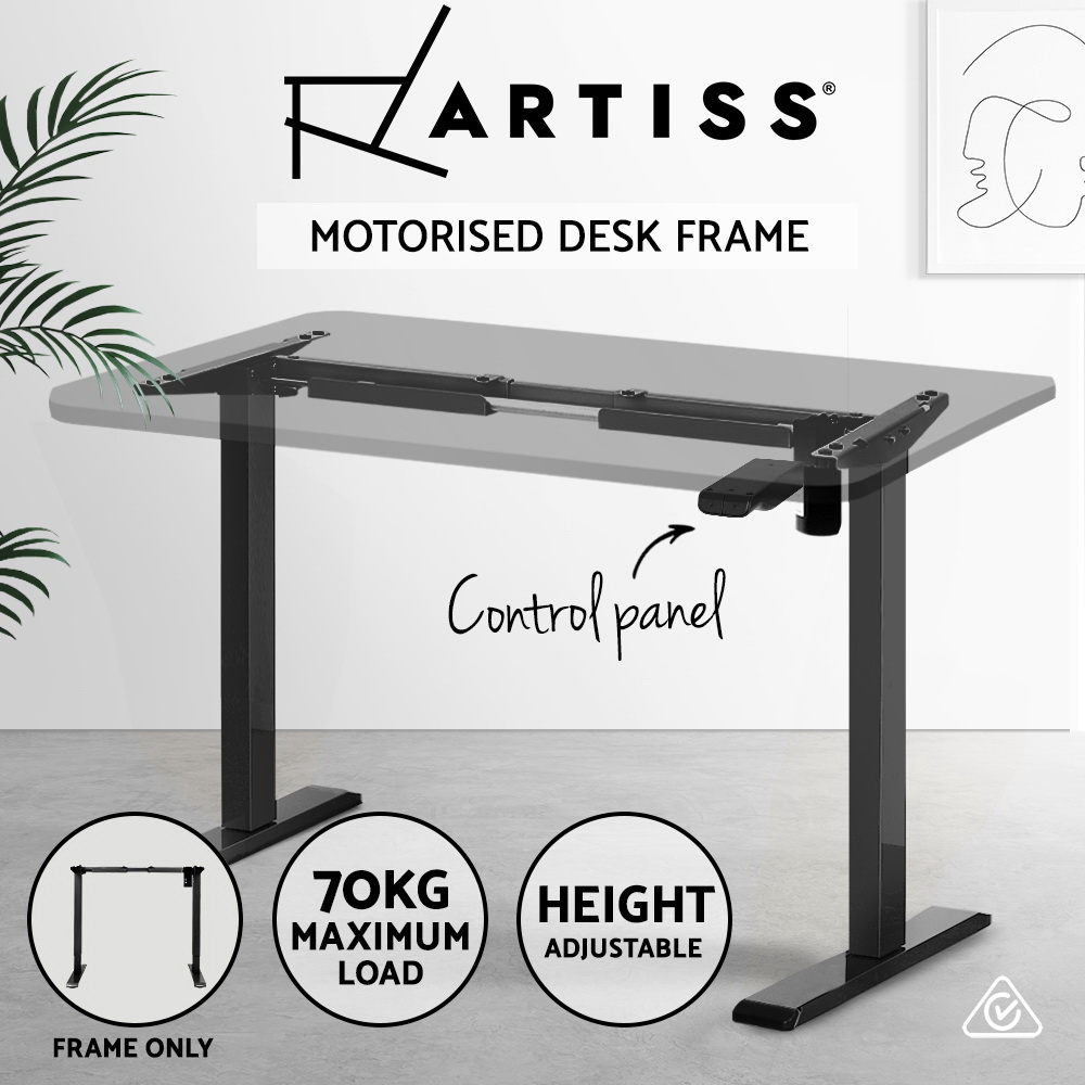 Artiss Electric Sit Stand Desks Standing Desk Height Adjustable Table Riser - Picture 32 of 57