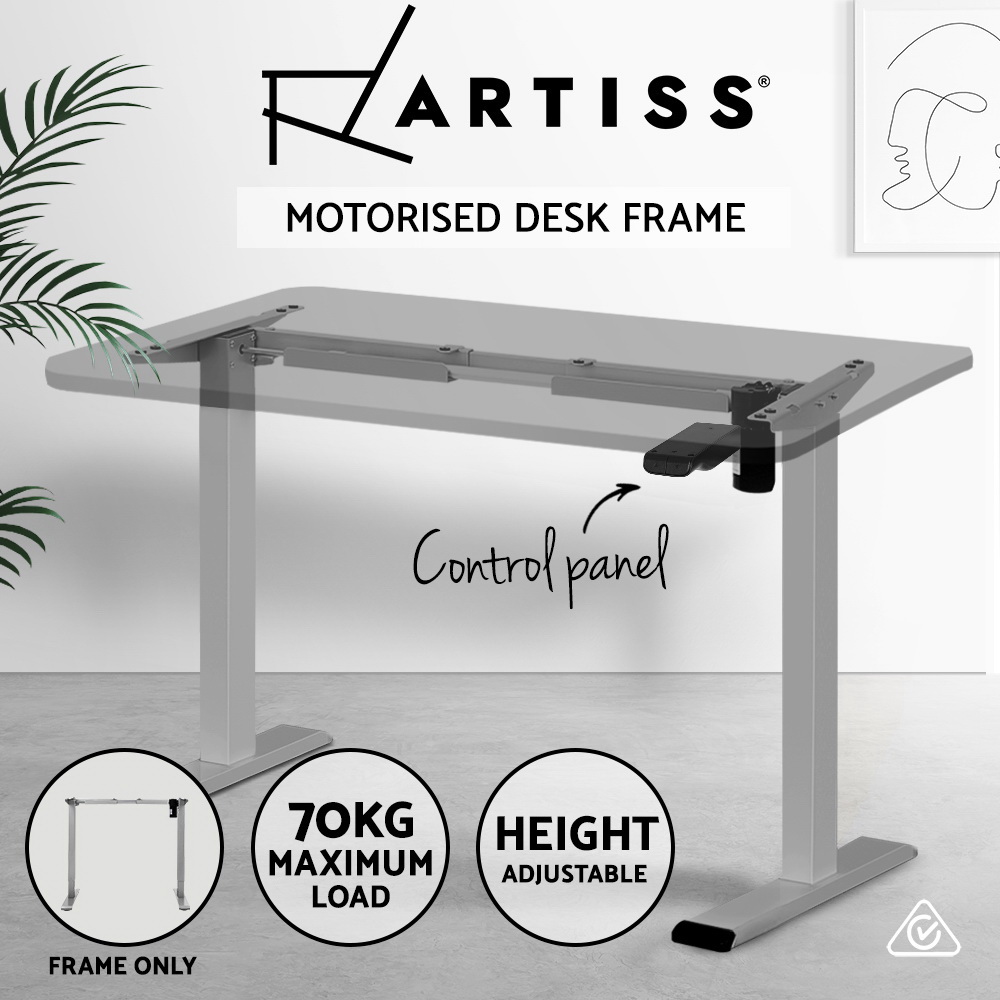 Artiss Electric Sit Stand Desks Standing Desk Height Adjustable Table Riser - Picture 34 of 57