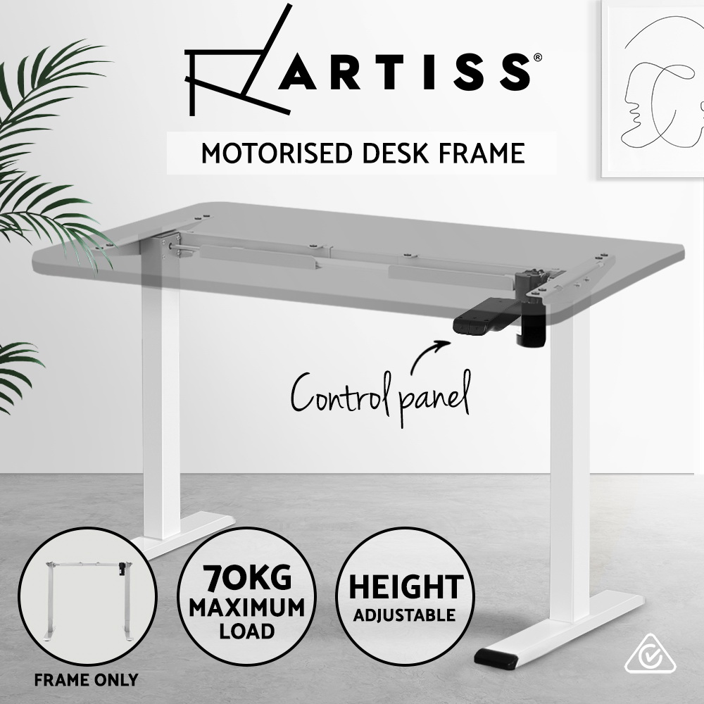 Artiss Electric Sit Stand Desks Standing Desk Height Adjustable Table Riser - Picture 36 of 57