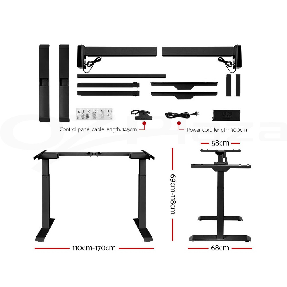 thumbnail 13  - Artiss Standing Desk Electric Height Adjustable Sit Stand Office Computer Table