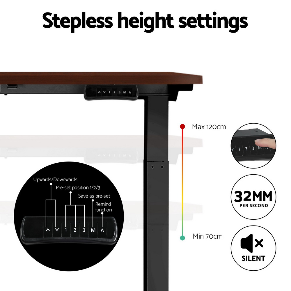 Artiss Sit Stand Desks Electric Standing Desk Dual Motor Height Adjustable - Picture 85 of 179