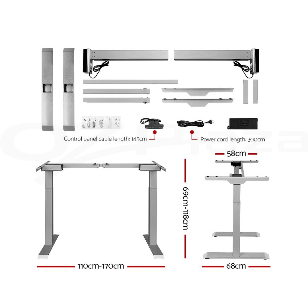 thumbnail 61  - Artiss Standing Desk Electric Height Adjustable Sit Stand Office Computer Table