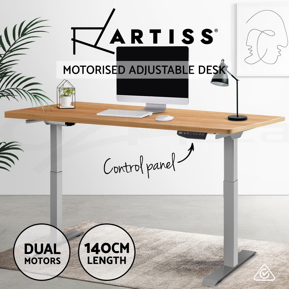 thumbnail 64  - Artiss Standing Desk Electric Height Adjustable Sit Stand Office Computer Table