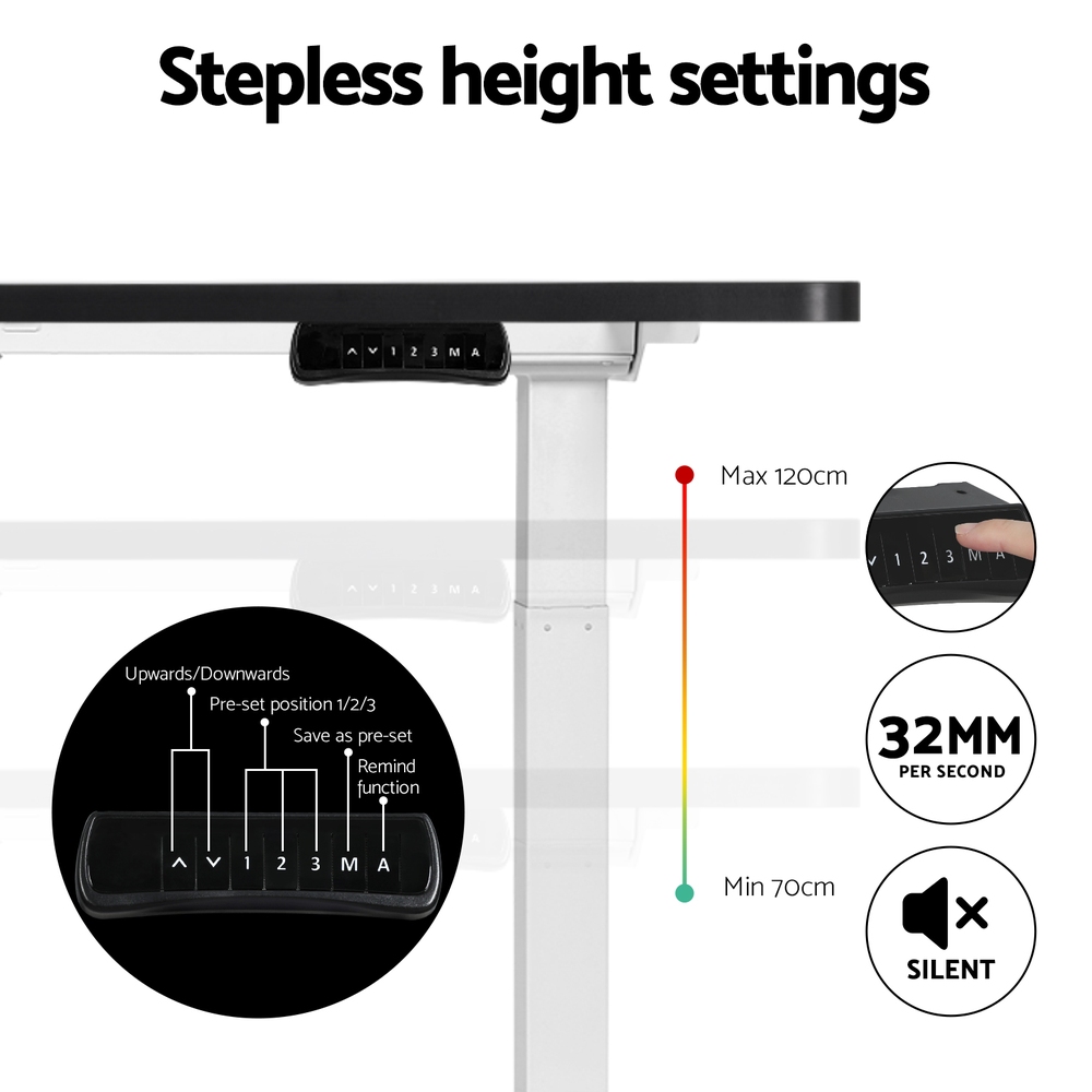 Artiss Sit Stand Desks Electric Standing Desk Dual Motor Height Adjustable - Picture 105 of 179