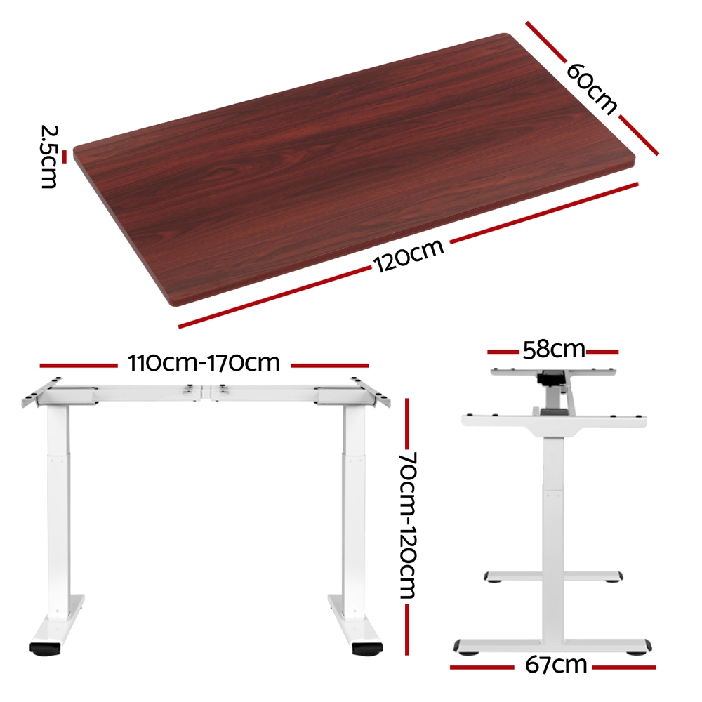 Artiss Sit Stand Desks Electric Standing Desk Dual Motor Height Adjustable - Picture 126 of 179
