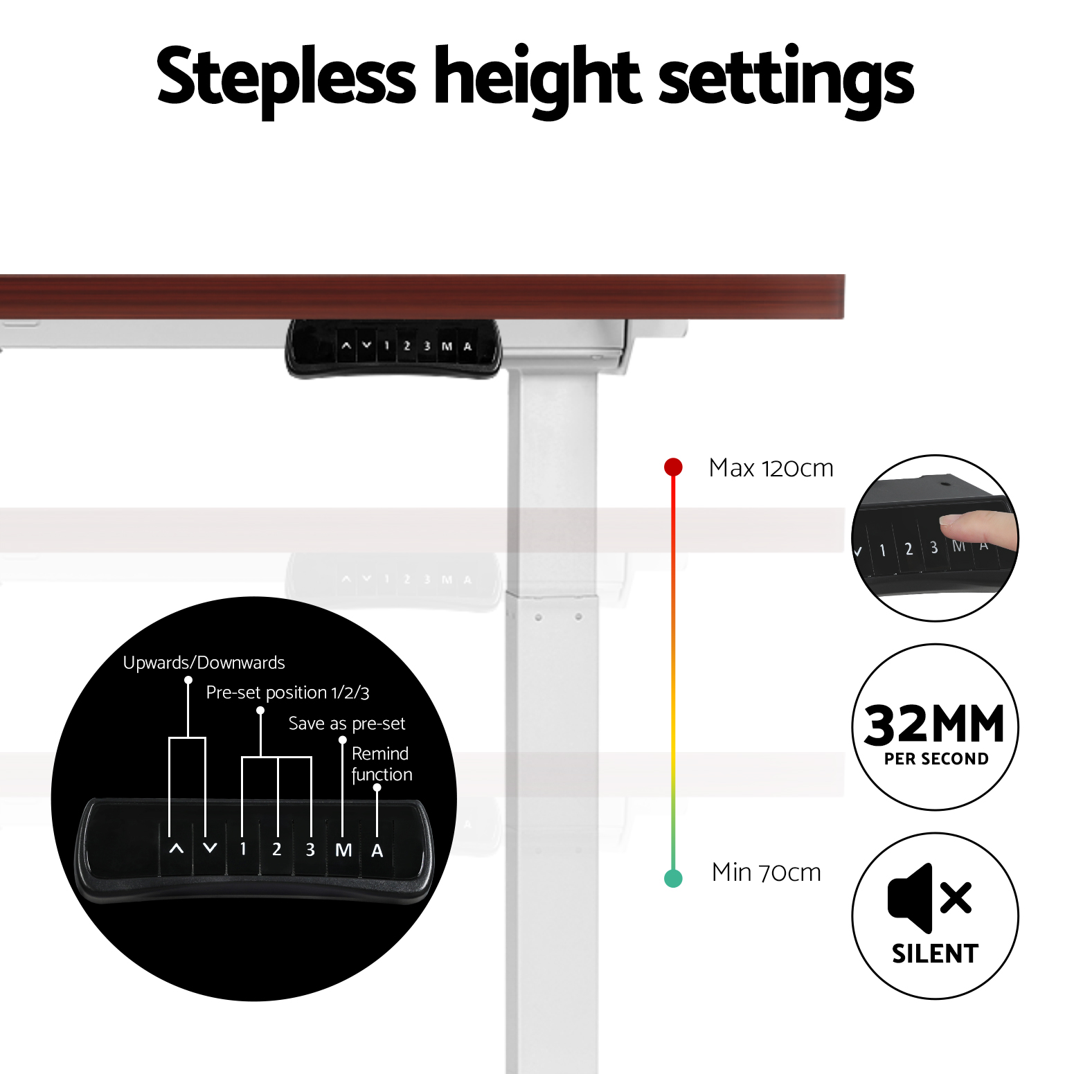 Artiss Sit Stand Desks Electric Standing Desk Dual Motor Height Adjustable - Picture 169 of 179