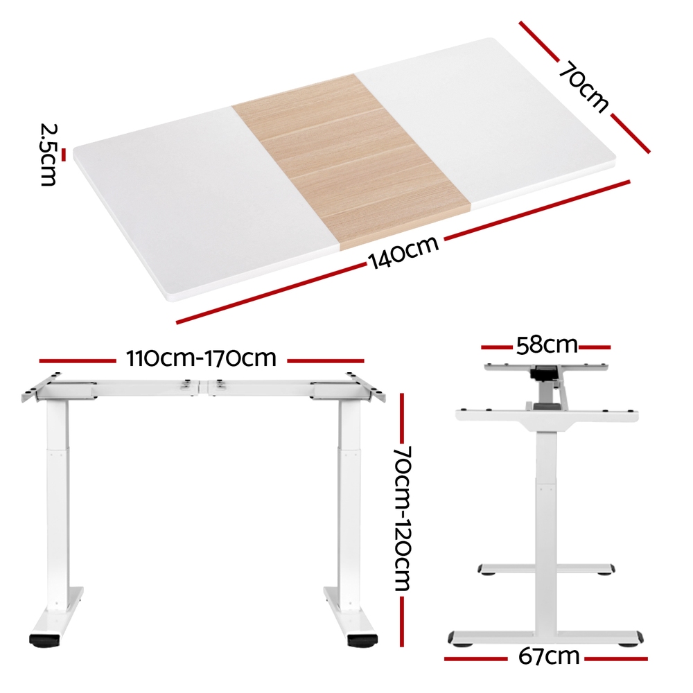 Artiss Sit Stand Desks Electric Standing Desk Dual Motor Height Adjustable - Picture 16 of 179