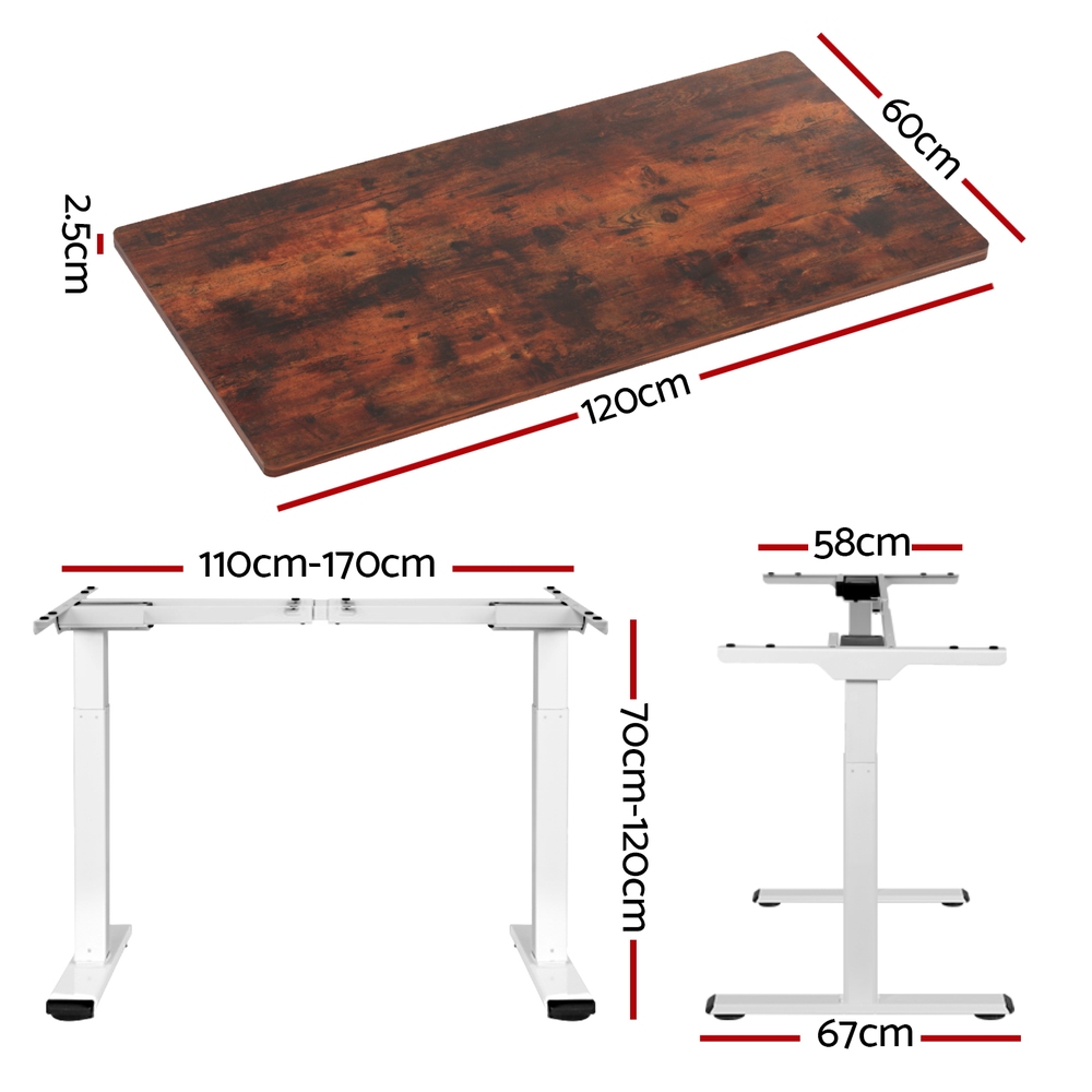 Artiss Sit Stand Desks Electric Standing Desk Dual Motor Height Adjustable - Picture 118 of 179