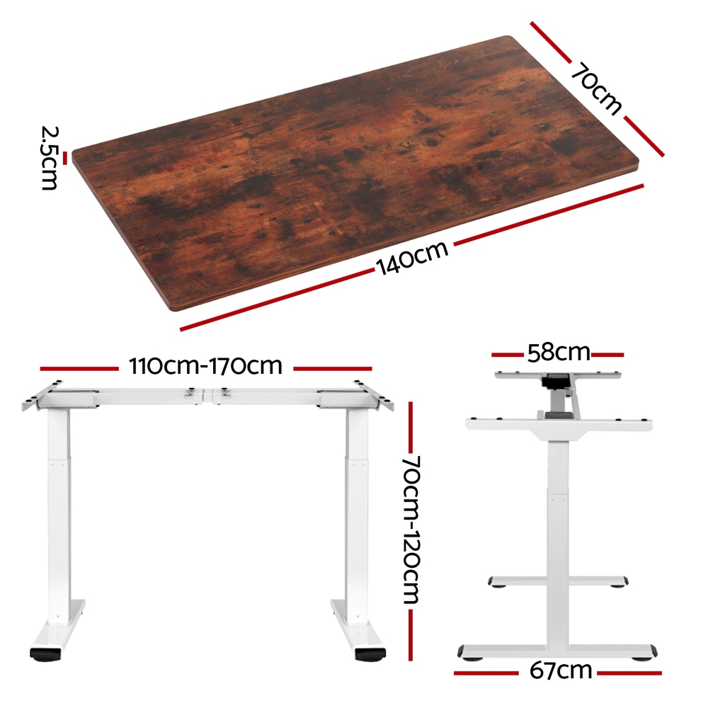 Artiss Sit Stand Desks Electric Standing Desk Dual Motor Height Adjustable - Picture 158 of 179