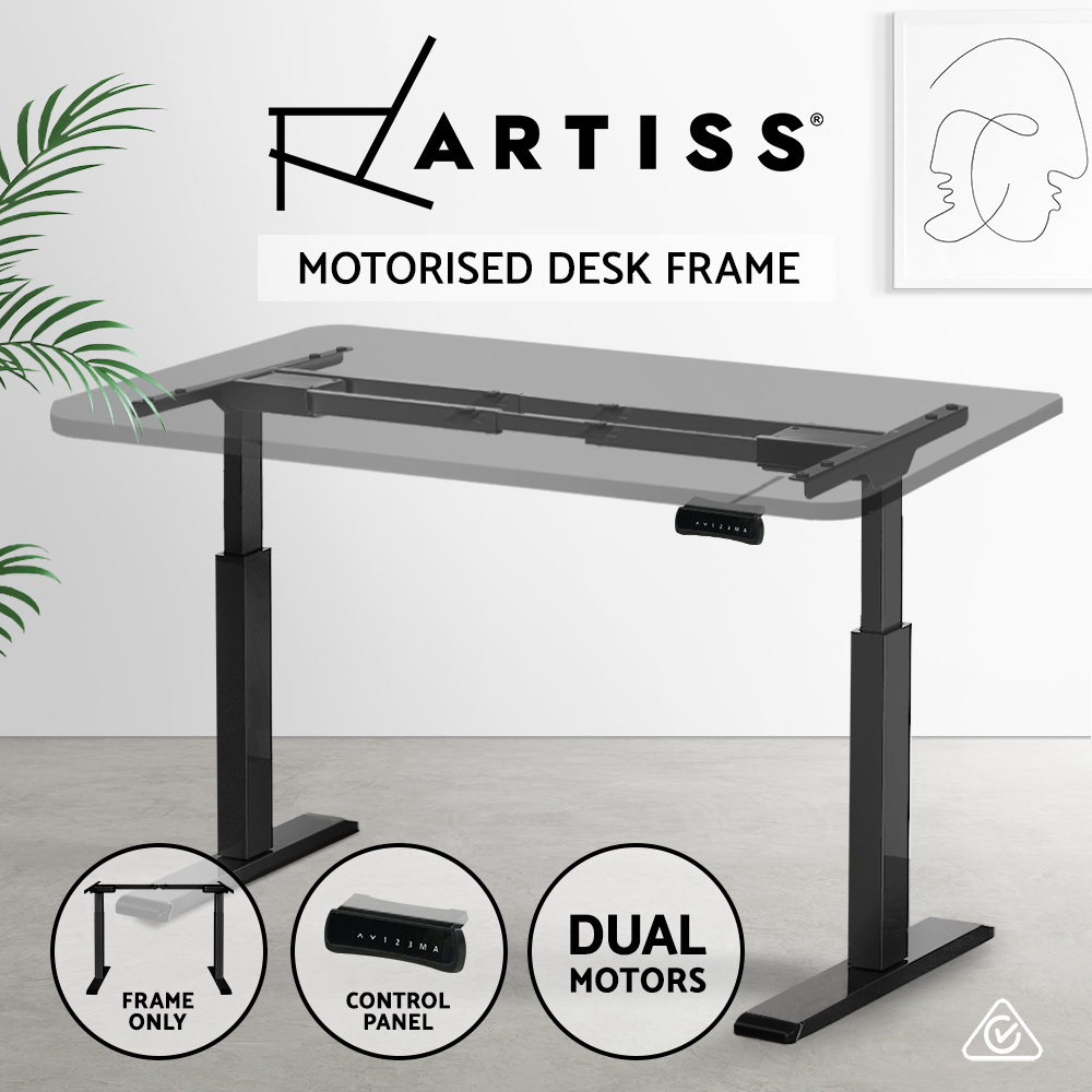 Artiss Standing Desk Electric Height Adjustable Sit Stand Office Computer Table - Picture 23 of 38