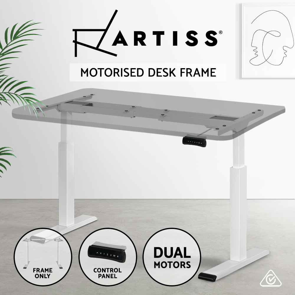 Artiss Standing Desk Electric Height Adjustable Sit Stand Office Computer Table - Picture 25 of 38