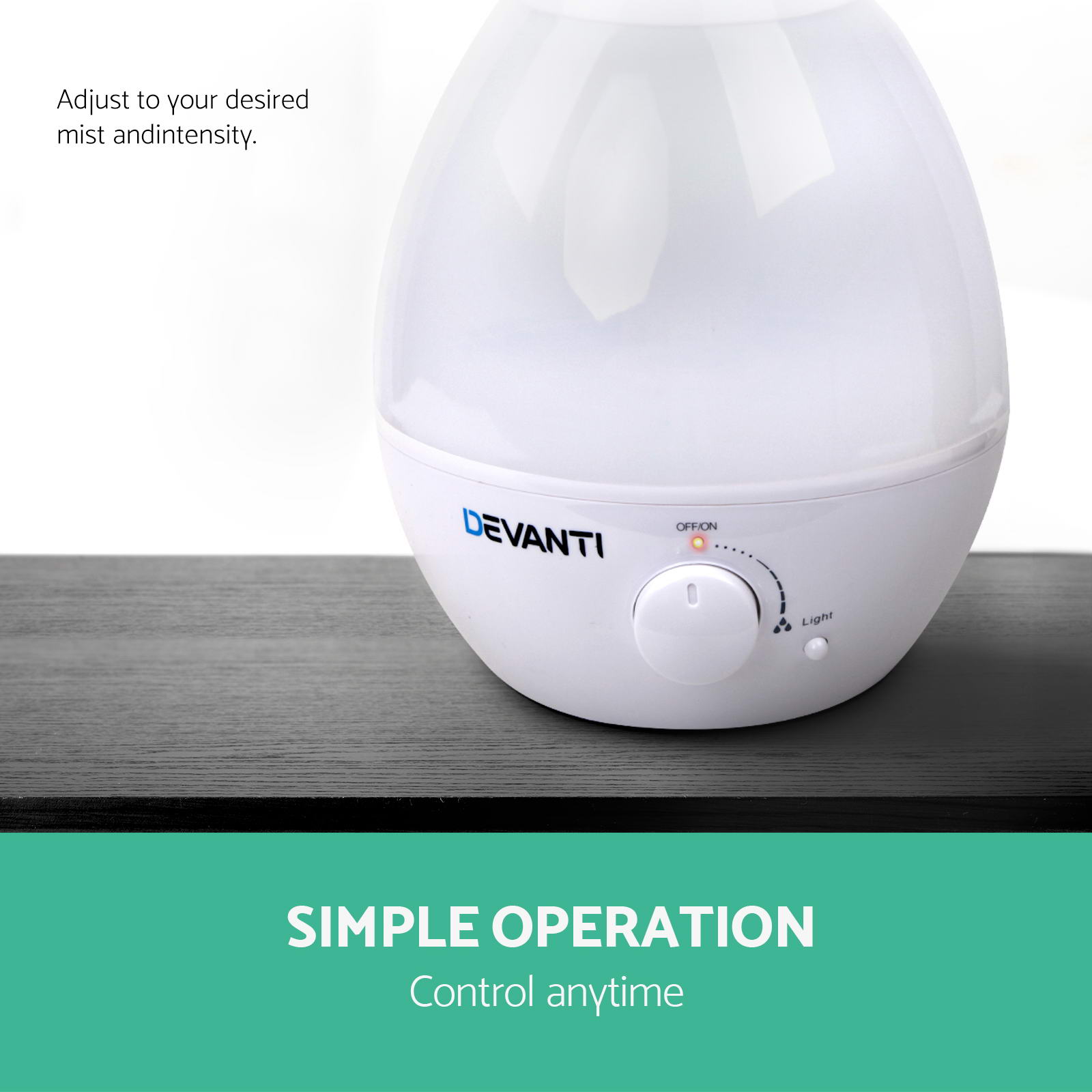 3.4L Air Humidifier Ultrasonic Cool Mist Steam Nebuliser Diffuser Purifier eBay