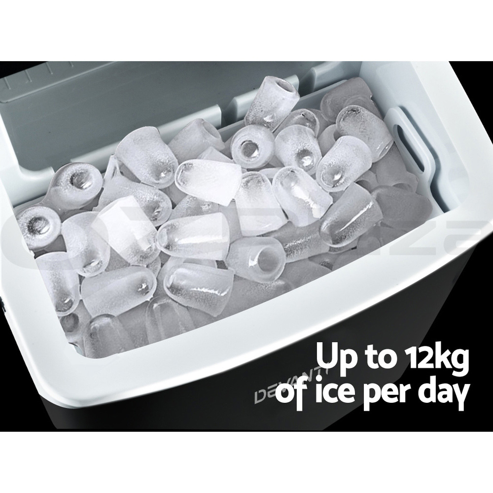 Devanti Ice Maker Machine Commercial Portable Ice Cube Tray Bar Countertop Party - Picture 18 of 44