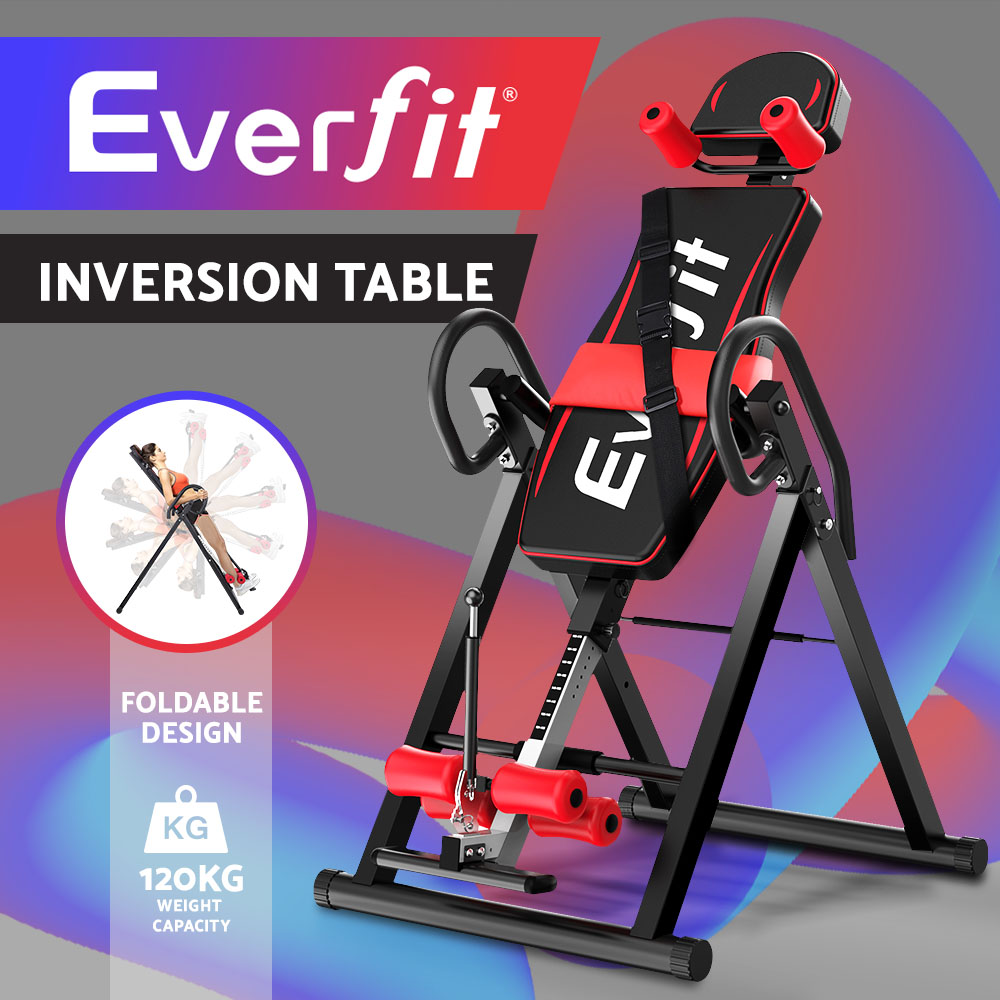 Everfit Inversion Table Gravity Stretcher Tables Foldable Back Inverter Home Gym - Picture 12 of 17