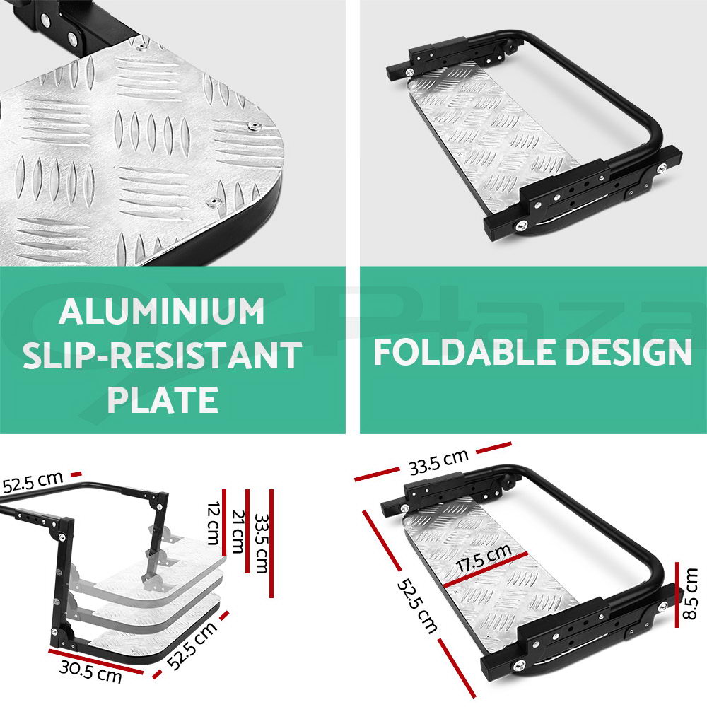 Fully Adjustable Wheel Step Stair Van Truck 4WD ATV 4X4 Folding Lift Ladder Car 9350062040188 eBay