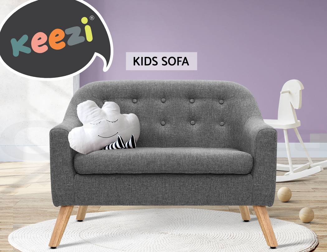 kids grey armchair