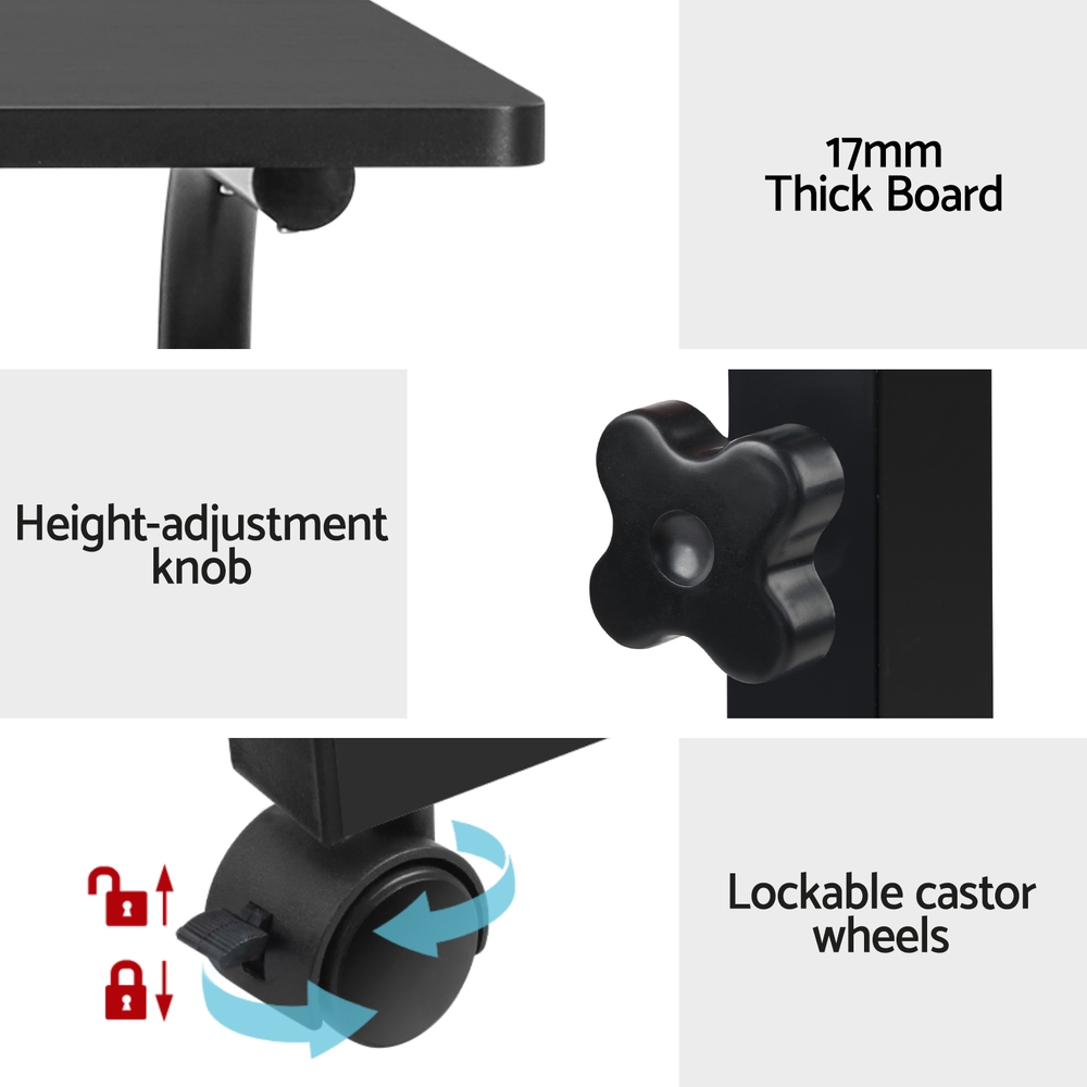 Artiss Mobile Laptop Desk Table Adjustable Laptop Stand Desks Bed Computer Study - Picture 15 of 40