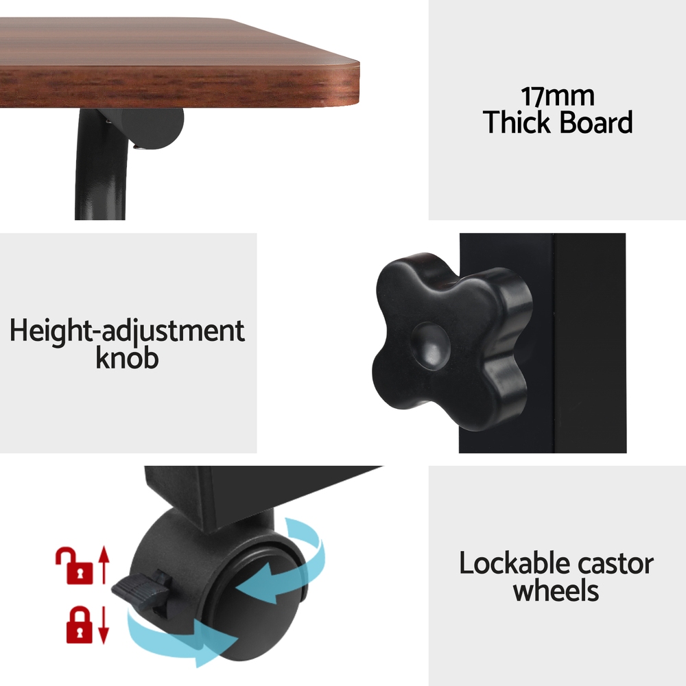 Artiss Mobile Laptop Desk Table Adjustable Laptop Stand Desks Bed Computer Study - Picture 23 of 40