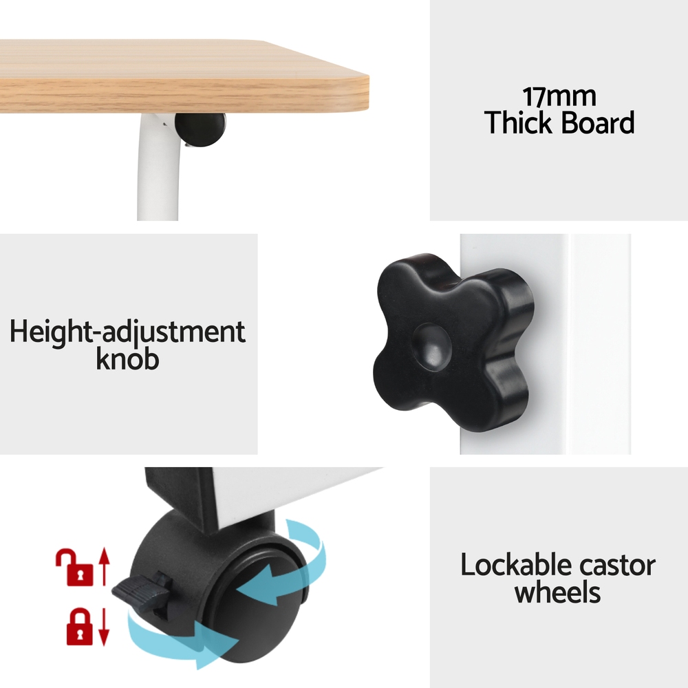 Artiss Mobile Laptop Desk Table Adjustable Laptop Stand Desks Bed Computer Study - Picture 31 of 40