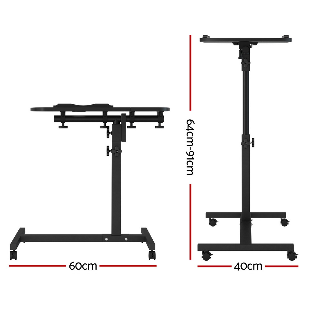 Artiss Laptop Desk Portable Mobile Computer Table Stand Adjustable Bed Study - Picture 11 of 32