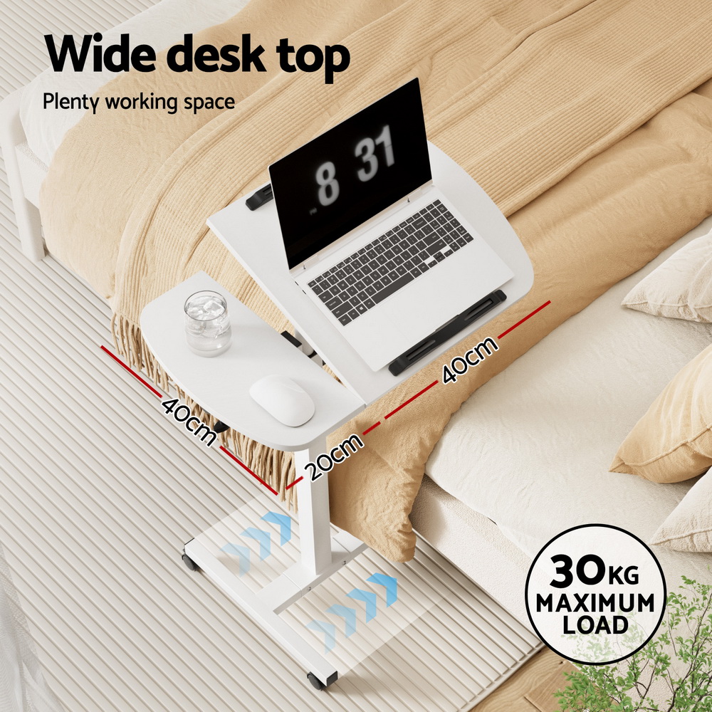Artiss Laptop Desk Portable Mobile Computer Table Stand Adjustable Bed Study - Picture 29 of 32