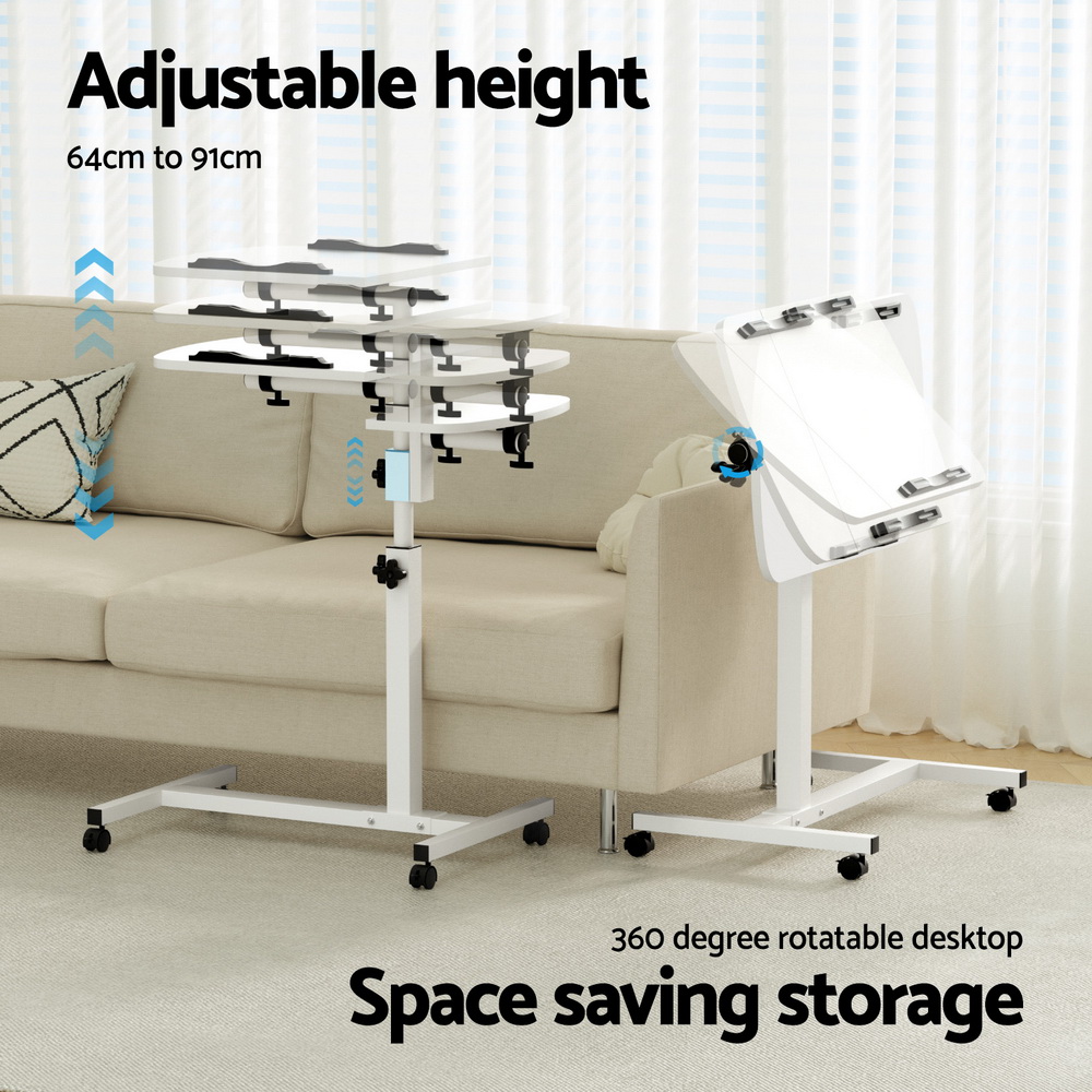 Artiss Laptop Desk Portable Mobile Computer Table Stand Adjustable Bed Study - Picture 30 of 32