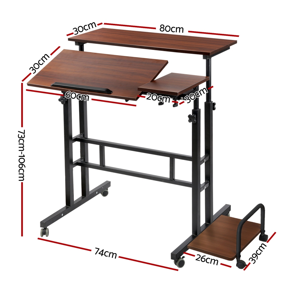 Artiss Laptop Desk Portable Mobile Bed Computer Table Stand Adjustable iPad - Picture 11 of 24